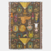 Ancient Egyptian Hieroglyphic -Pattern Symbol Decke (Vorderseite Vertikal)