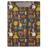 Ancient Egyptian Hieroglyphic Pattern Symbol Klemmbrett (Vorderseite)