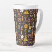 Ancient Egyptian Hieroglyphic Pattern Symbol Milchtasse (Rechte Ecke)
