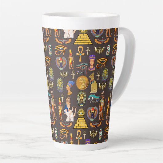 Ancient Egyptian Hieroglyphic Pattern Symbol Milchtasse (Rechte Ecke)