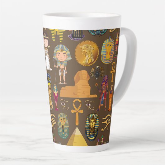 Ancient Egyptian Hieroglyphic -Pattern Symbol Milchtasse (Rechte Ecke)