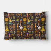 Ancient Egyptian Hieroglyphic Pattern Symbol       Zubehörtasche (Rückseite)