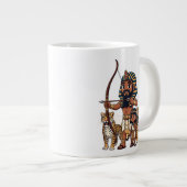 Ancient Egyptian Hunt with Leopards Jumbo-Tasse (Vorderseite Rechts)