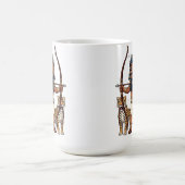 Ancient Egyptian Hunt with Leopards Kaffeetasse (Mittel)
