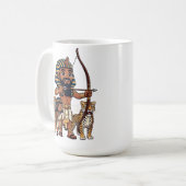 Ancient Egyptian Hunt with Leopards Kaffeetasse (Vorderseite Links)