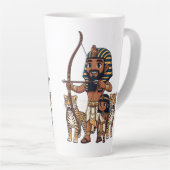Ancient Egyptian Hunt with Leopards Milchtasse (Rechte Ecke)