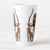 Ancient Egyptian Hunt with Leopards Milchtasse (Vorderseite)