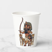 Ancient Egyptian Hunt with Leopards Pappbecher (Rückseite)