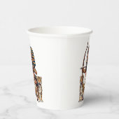 Ancient Egyptian Hunt with Leopards Pappbecher (Rechts)