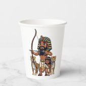 Ancient Egyptian Hunt with Leopards Pappbecher (Vorderseite)