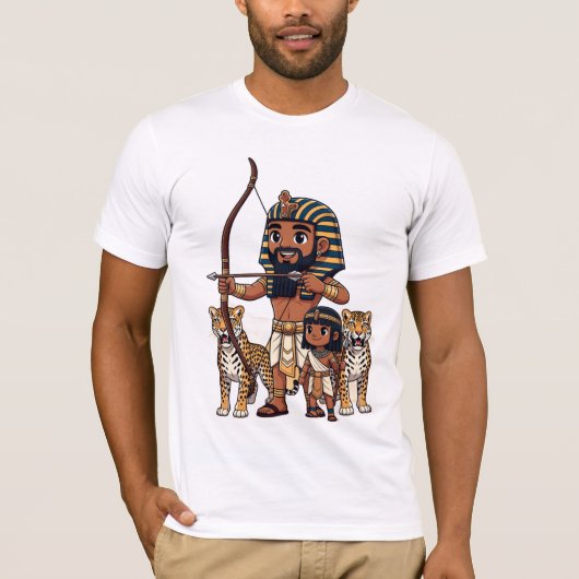 Ancient Egyptian Hunt with Leopards T-Shirt (Vorderseite)