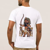 Ancient Egyptian Hunt with Leopards T-Shirt (Rückseite)
