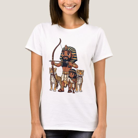 Ancient Egyptian Hunt with Leopards T-Shirt (Vorderseite)