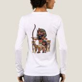 Ancient Egyptian Hunt with Leopards Tri-Blend Shirt (Rückseite)