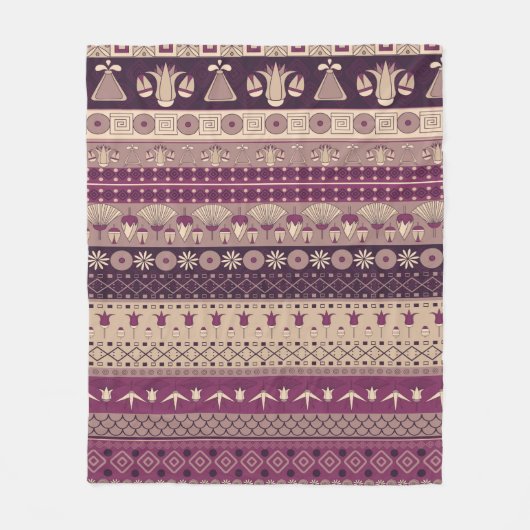 Ancient Egyptian ornament Tribal seamless pattern. Fleecedecke (Vorderseite)