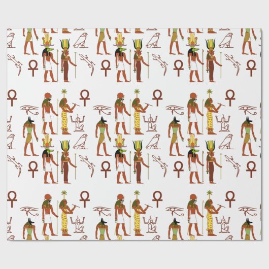Ancient Egyptian Pantheon Geschenkpapier (Flach)