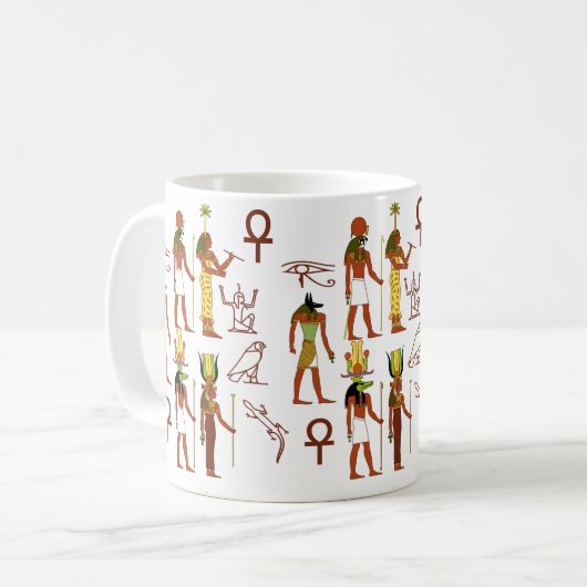 Ancient Egyptian Pantheon Kaffeetasse (Vorderseite Links)