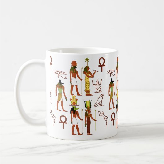 Ancient Egyptian Pantheon Kaffeetasse (Links)