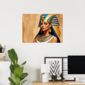 Ancient Egyptian Pharaoh Art – Timeless Pharaonic Poster (Heimbüro)