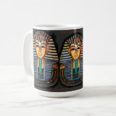 Ancient Egyptian Pharaoh Tutankhamen Kaffeetasse (Vorderseite Links)