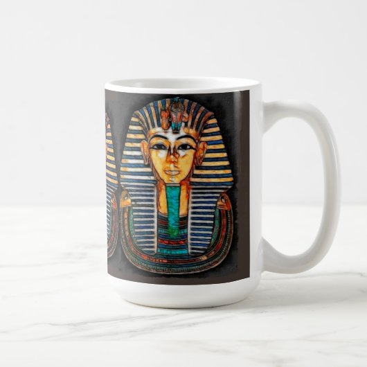 Ancient Egyptian Pharaoh Tutankhamen Kaffeetasse (Rechts)
