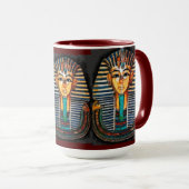 Ancient Egyptian Pharaoh Tutankhamen Tasse (VorderseiteRechts)
