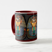 Ancient Egyptian Pharaoh Tutankhamen Tasse (Vorderseite Links)