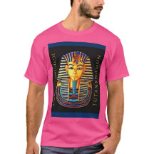 Ancient Egyptian Pharaoh Tutankhamun Gold Mask T-