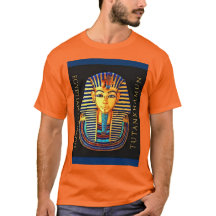 Ancient Egyptian Pharaoh Tutankhamun Gold Mask T-