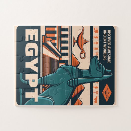 Ancient Egyptian Pharaonic Puzzle (Horizontal)