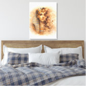 Ancient Egyptian Queen Portrait Art Print Leinwanddruck (Insitu (Schlafzimmer))