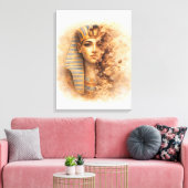 Ancient Egyptian Queen Portrait Art Print Leinwanddruck (Insitu (Wohnzimmer))