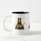 Ancient Egyptian Royalty Mug – Whimsical Pharaoh D Zweifarbige Tasse (Links)
