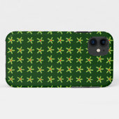 Ancient Egyptian Style Star Pattern II - Dk Green Case-Mate iPhone Hülle (Rückseite (Horizontal))