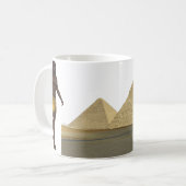“Ancient Egyptian Warrior Mug | Pyramid of Giza De Kaffeetasse (Vorderseite Links)