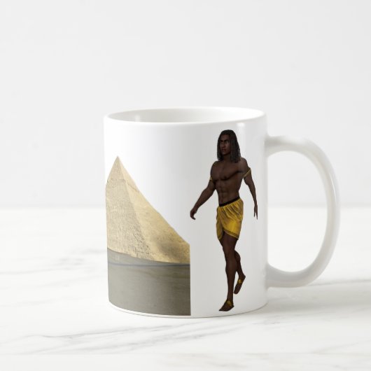 “Ancient Egyptian Warrior Mug | Pyramid of Giza De Kaffeetasse (Rechts)