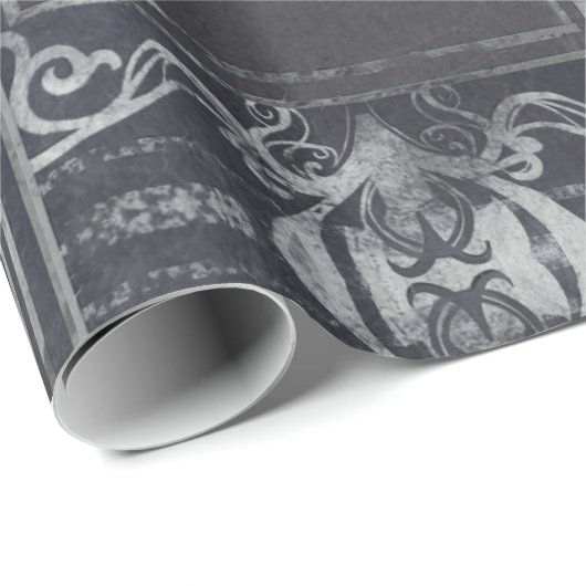 Ancient Eldritch Viktorianisch (Lila & Silver) Geschenkpapier (Rolleneckpunkt)