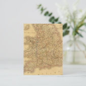 Ancient English Map Postkarte (Stehend Vorderseite)