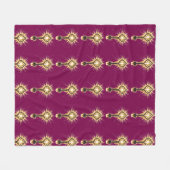 Ancient Fantasy Key with Magical Light – Radiant E Fleecedecke (Vorderseite (Horizontal))