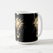 Ancient Fantasy Key with Magical Light – Radiant E Kaffeetasse (VorderseiteRechts)