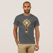 Ancient Fantasy Key with Magical Light – Radiant E T-Shirt (Vorne ganz)