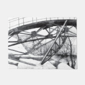 Ancient Footbridge pencilart Monochrome Fußmatte (Vorderseite)