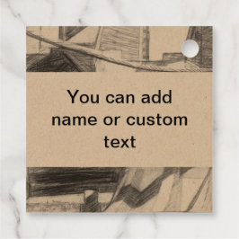 Ancient Footbridge pencilart Monochrome Geschenkanhänger