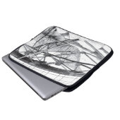 Ancient Footbridge pencilart Monochrome Laptopschutzhülle (Vorne Knopf)