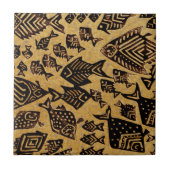 Ancient Fossil Fish Fliese (Vorderseite)