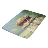 Ancient French Chimney Bath Mat Badematte (Schrägansicht)