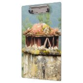 Ancient French Chimney Clipboard Klemmbrett (Links)