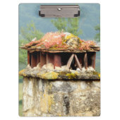 Ancient French Chimney Clipboard Klemmbrett (Vorderseite)
