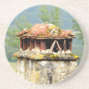Ancient French Chimney Sandstone Drink Untersetzer