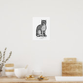 Ancient Fuzzy Cat Poster (Küche)